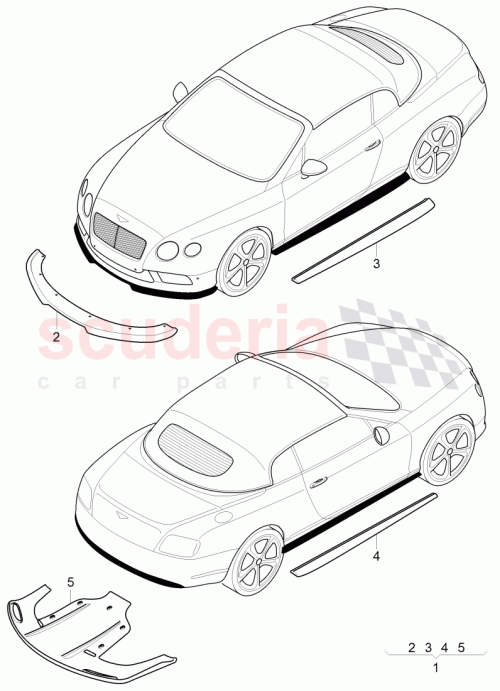 Part Diagram for Bentley 3W7 071 611 A