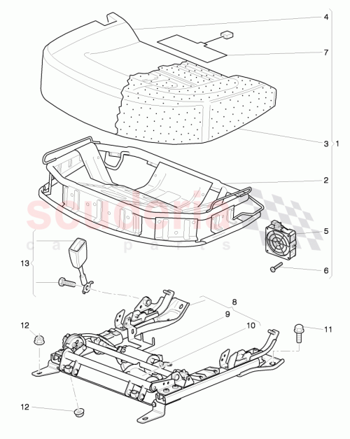 Part Diagram for Bentley 3D5885321A