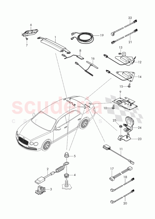 Part Diagram for Bentley 4W0 035 526