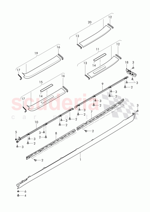 Part Diagram for Bentley 3W8 853 714 AD