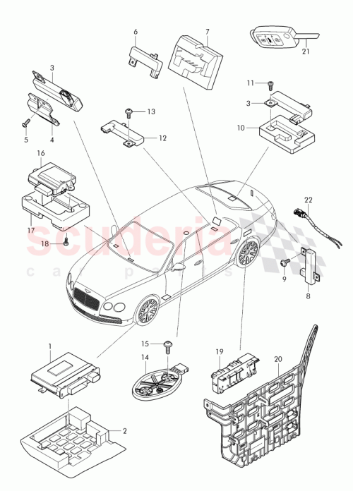 Part Diagram for Bentley 4W0 970 353