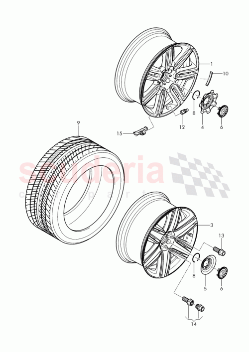 Part Diagram for Bentley 3W0 601 171 AD