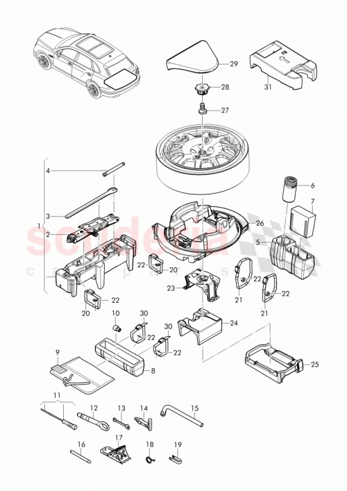 Part Diagram for Bentley 4M0012109J