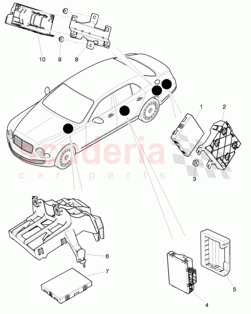 Part Diagram for Bentley 3Y0907349
