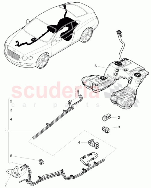 Part Diagram for Bentley 3W8 201 059 G