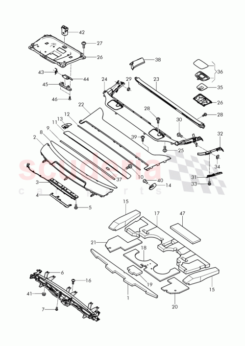 Part Diagram for Bentley 3Y5 864 863 A