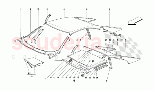 Part Diagram for Ferrari 64374700