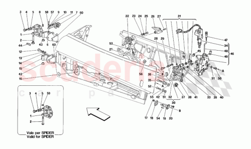 Part Diagram for Ferrari 63345300