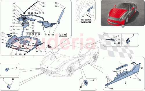 Part Diagram for Ferrari 80967400