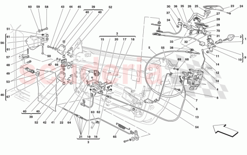 Part Diagram for Ferrari 65010500