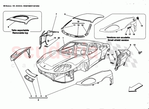Part Diagram for Ferrari 65934600