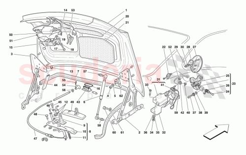 Part Diagram for Ferrari 64575600