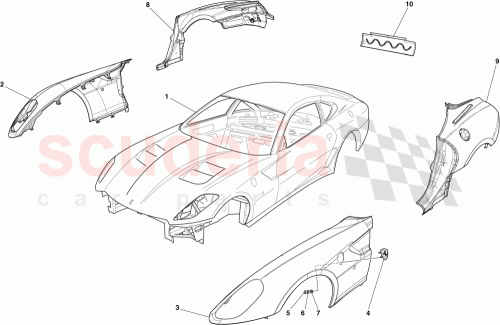 Part Diagram for Ferrari 82799211