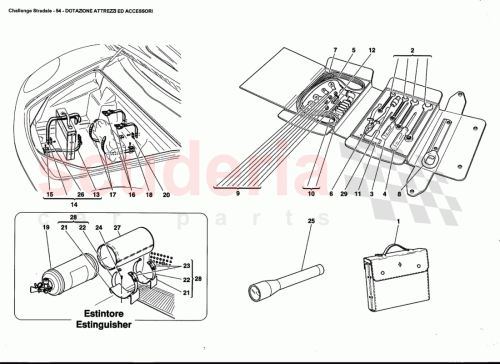 Part Diagram for Ferrari 680101