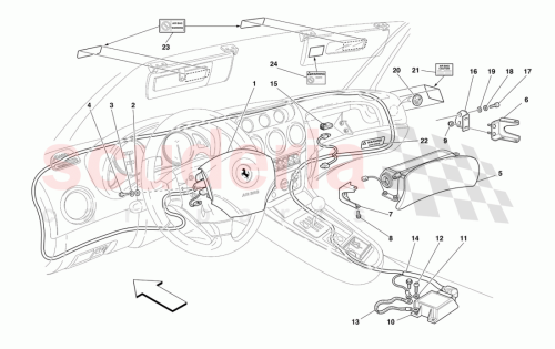 Part Diagram for Ferrari 661205