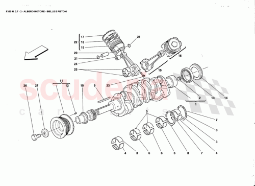 Part Diagram for Ferrari 164098
