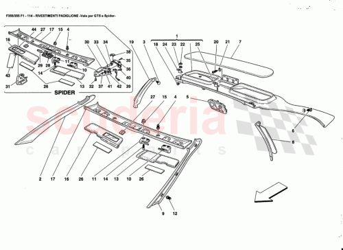 Part Diagram for Ferrari 65221100