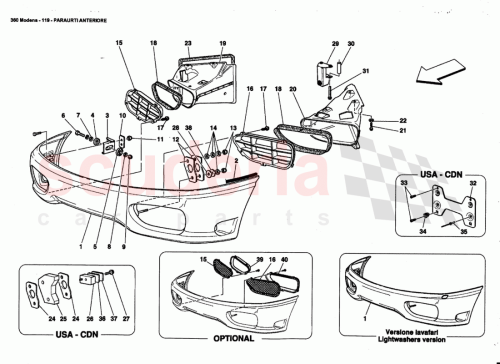 Part Diagram for Ferrari 65870900