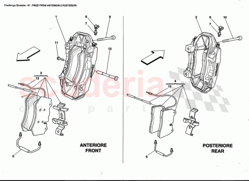Part Diagram for Ferrari 243576