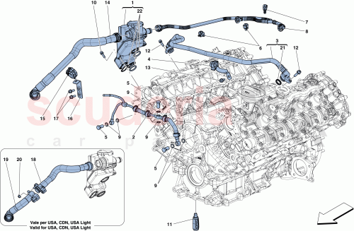 Part Diagram for Ferrari 304289
