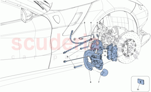 Part Diagram for Ferrari 322129