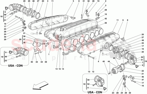 Part Diagram for Ferrari 204440