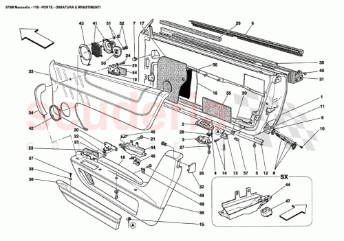 Part Diagram for Ferrari 66836700
