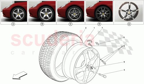 Part Diagram for Ferrari 70006039