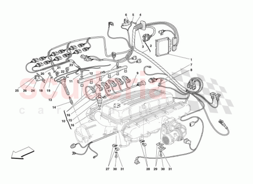 Part Diagram for Ferrari 180552