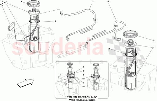 Part Diagram for Ferrari 196101