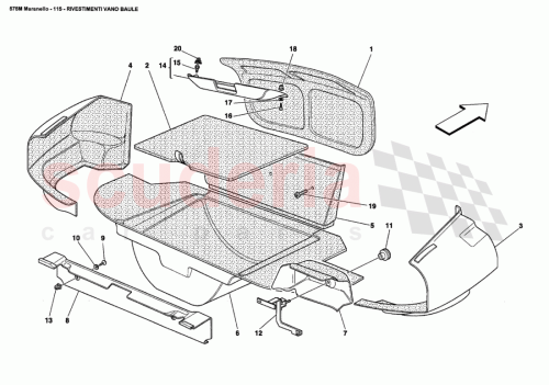 Part Diagram for Ferrari 64576600