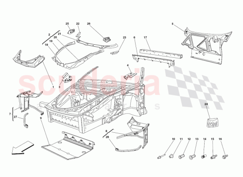 Part Diagram for Ferrari 15624311