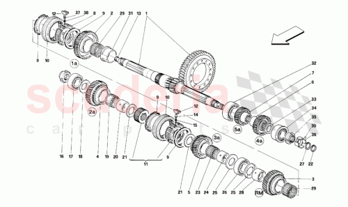 Part Diagram for Ferrari 155967