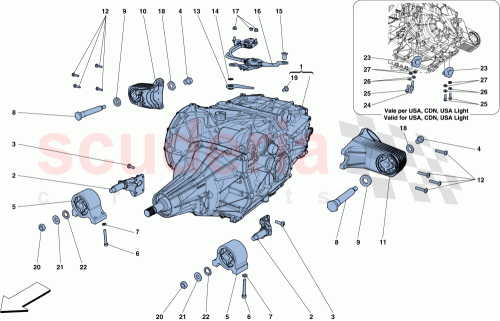 Part Diagram for Ferrari 301074