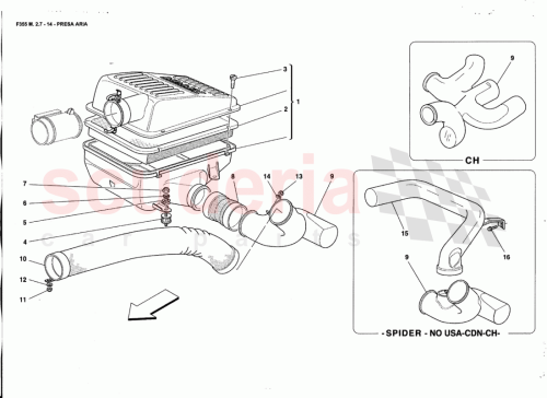 Part Diagram for Ferrari 165448