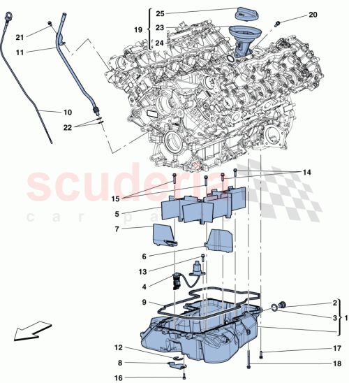 Part Diagram for Ferrari 301461