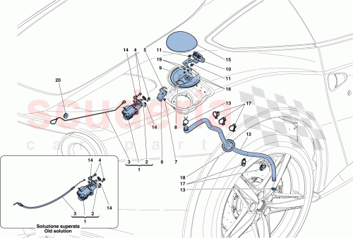 Part Diagram for Ferrari 84506200