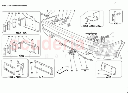 Part Diagram for Ferrari 65099410