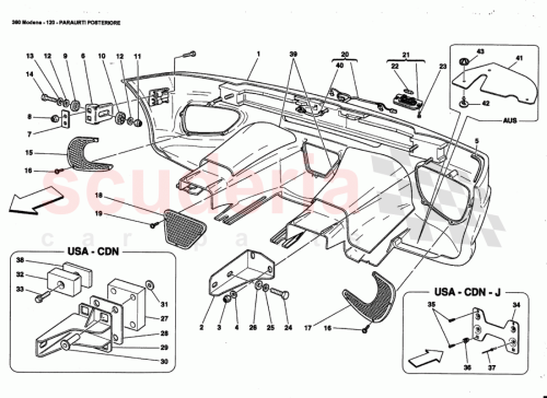 Part Diagram for Ferrari 65537700
