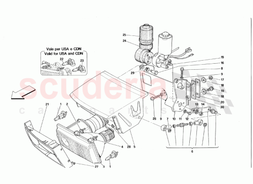 Part Diagram for Ferrari 62608300a