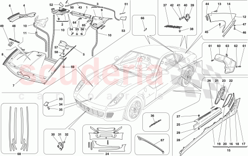 Part Diagram for Ferrari 83287100