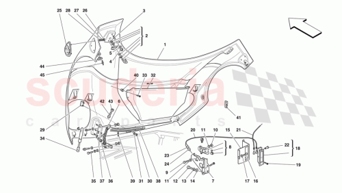 Part Diagram for Ferrari 62116400