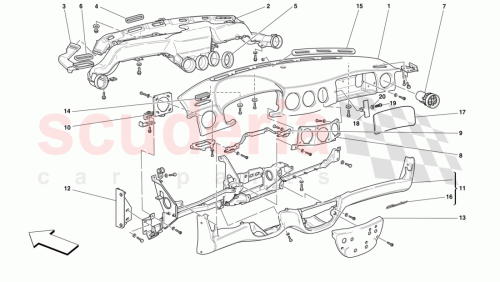 Part Diagram for Ferrari 66124900