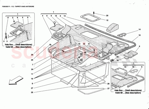 Part Diagram for Ferrari 65409500