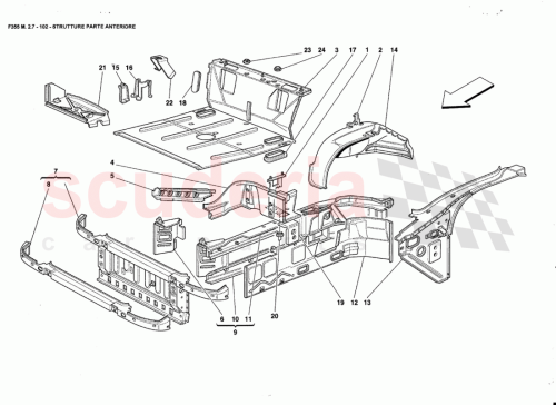 Part Diagram for Ferrari 65196700