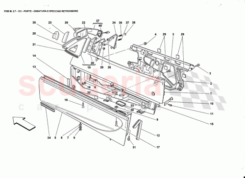 Part Diagram for Ferrari 64423400
