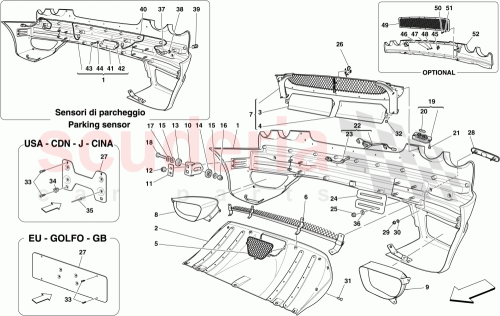 Part Diagram for Ferrari 83112110