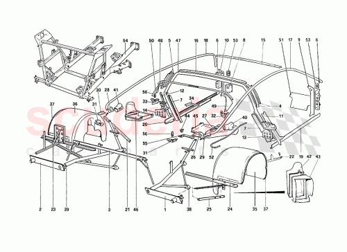 Part Diagram for Ferrari 61669900