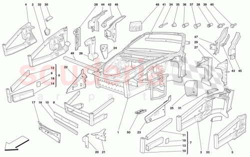 Part Diagram for Ferrari 66651400