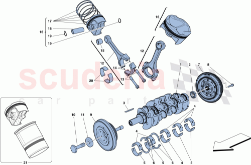 Part Diagram for Ferrari 300383